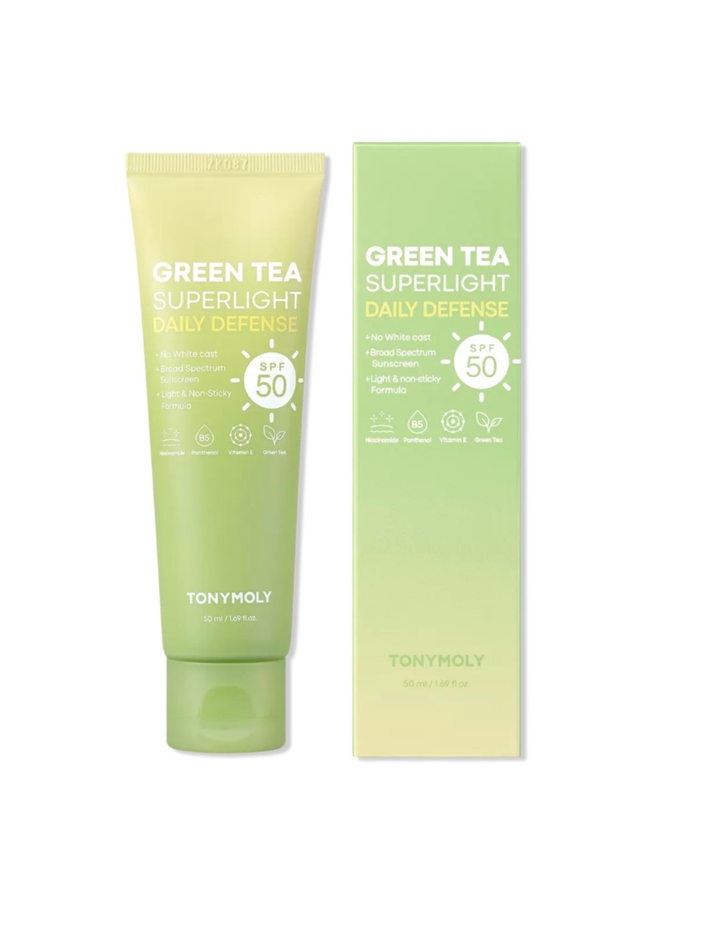 TONYMOLY Green Tea Superlight Daily Defense Sun Screen SPF 50 1.69oz